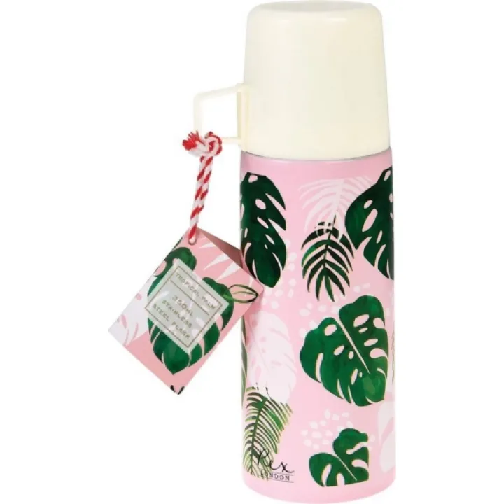 Rex London Thermosfles met Beker Tropical Palm RVS - 350ml