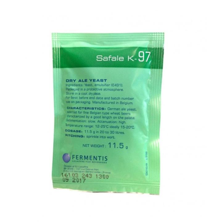 Safale K-97 Fermentis biergist gedroogd 11,5 G