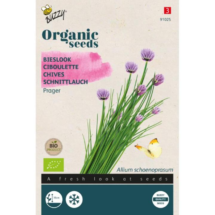 Buzzy® Organic Bieslook Prager zaden(BIO)