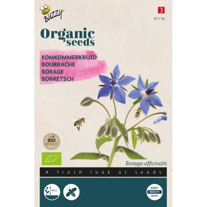 Buzzy® Organic Komkommerkruid zaden (BIO)