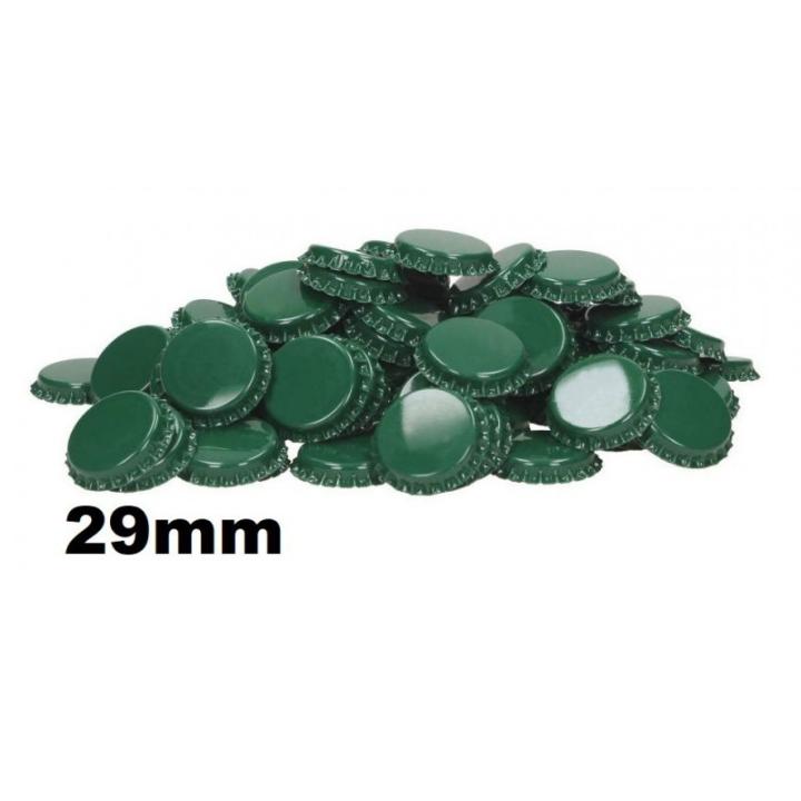 Groen Kroonkurken 29 Mm - Geschuimde Inlage - ca.50 St.