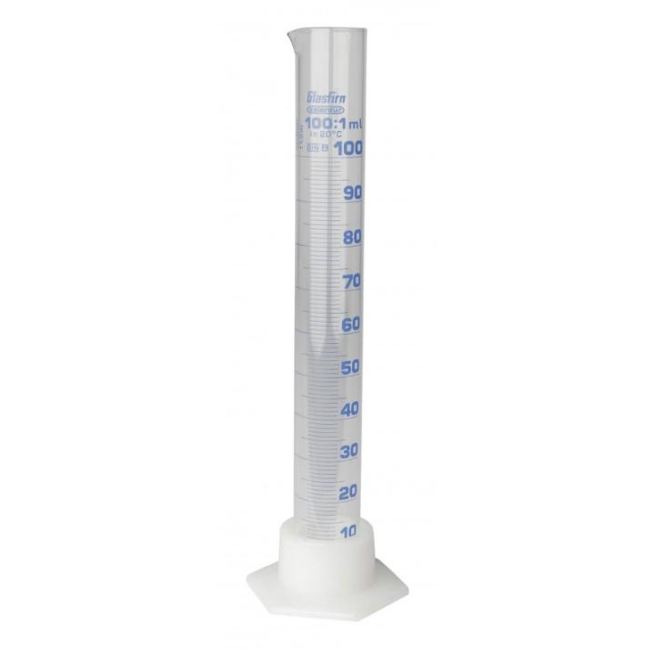 Maatcilinder Gegradueerd Glas 100 Ml - Plastic Voet