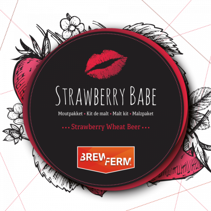 Bierbrouw pakket Strawberry Babe voor 20L  Brewferm