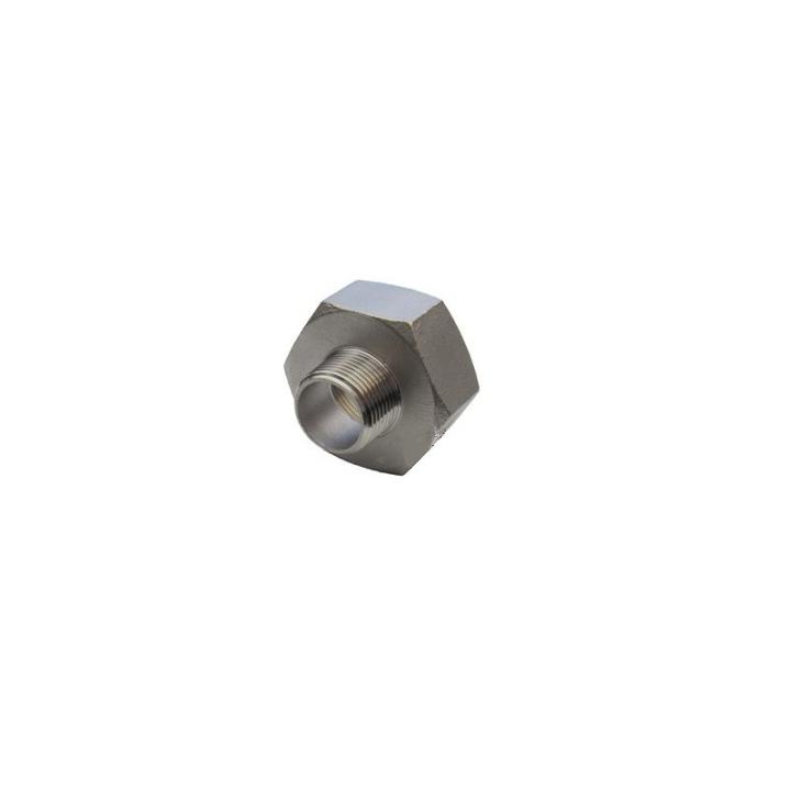 Negatieve verloopsok RVS 1/2 X 3/8