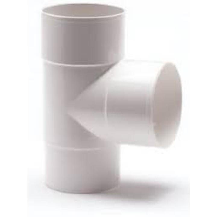 PVC HWA T-stuk 90° Wit