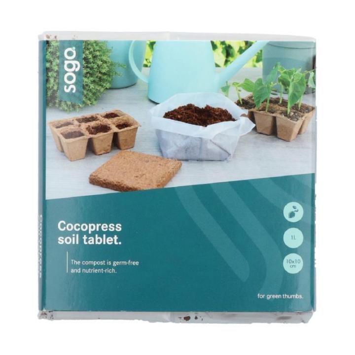 SOGO Cocopress tablet 1 liter, 10x10cm
