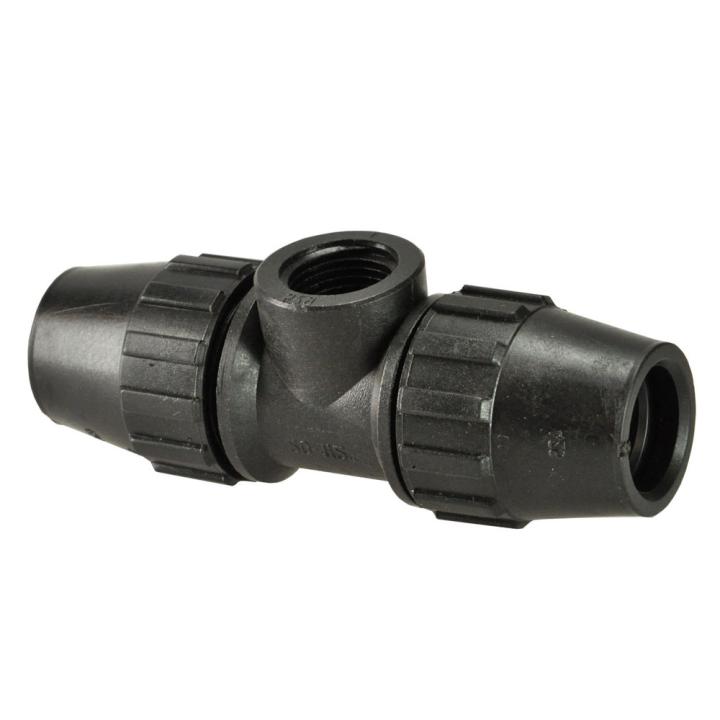 Tyleen T-stuk binnendraad-PE 16x3/4x16 bi