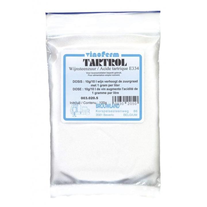 Wijnsteenzuur Vinoferm Tartrol 100 G