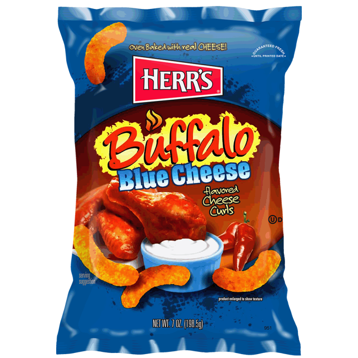 Herr's Buffalo Blue Cheese Curls 199gr