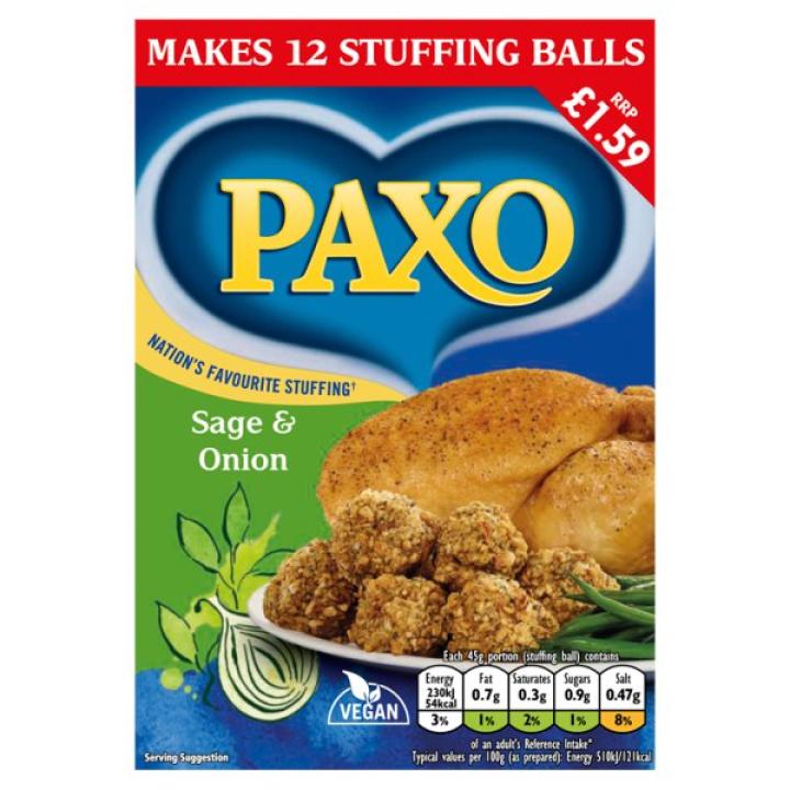 Paxo Sage & Onion Stuffing Mix 12 Balls