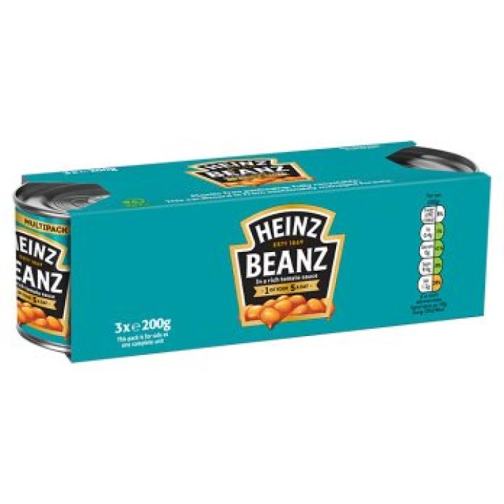 Heinz Baked Beanz, 3x 200g