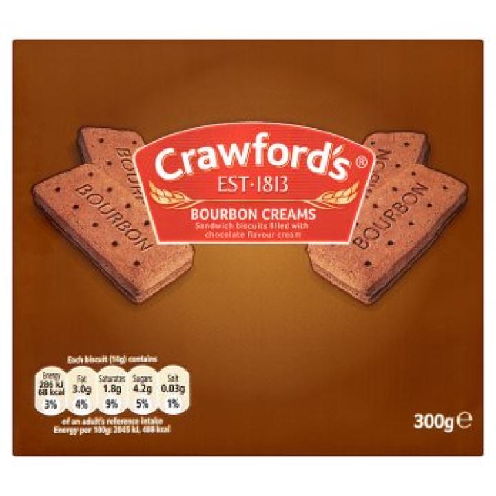 Crawfords Bourbon Creams 300g