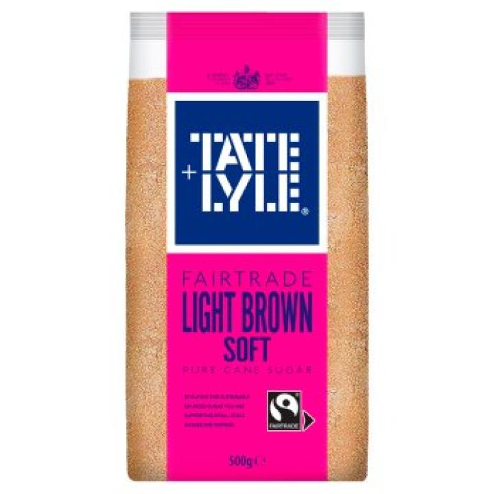 Tate & Lyle Fairtrade Light Brown Soft Pure Cane Sugar, 500g