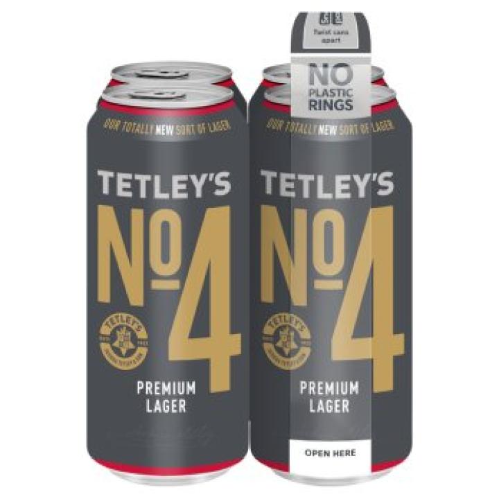 Tetley's No.4 Premium Lager 4 x 440ml