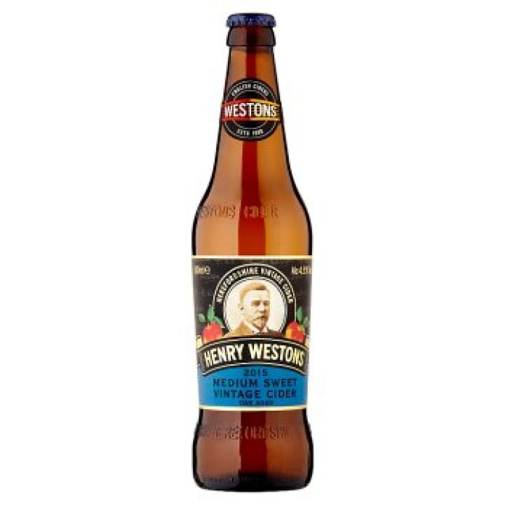 Henry Westons Medium Sweet Vintage Cider 500ml