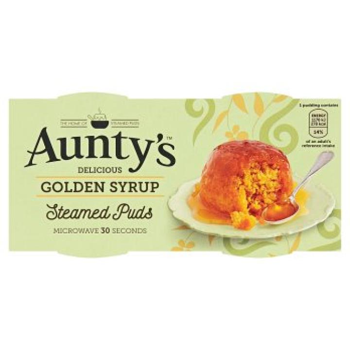 Aunty's Golden Syrup Steamed Puddings 2x95g