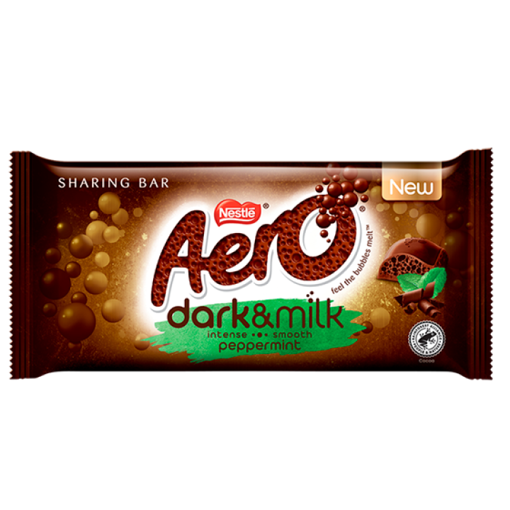 Aero Dark and milk peppermint, 90g