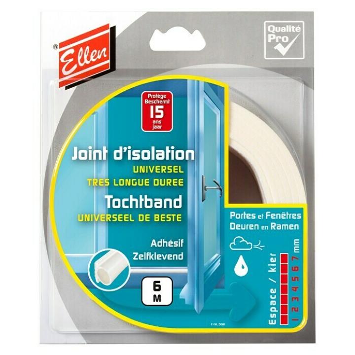 Ellen Tochtstrip Universeel de Beste (universeel: 2-7mm) 6m wit