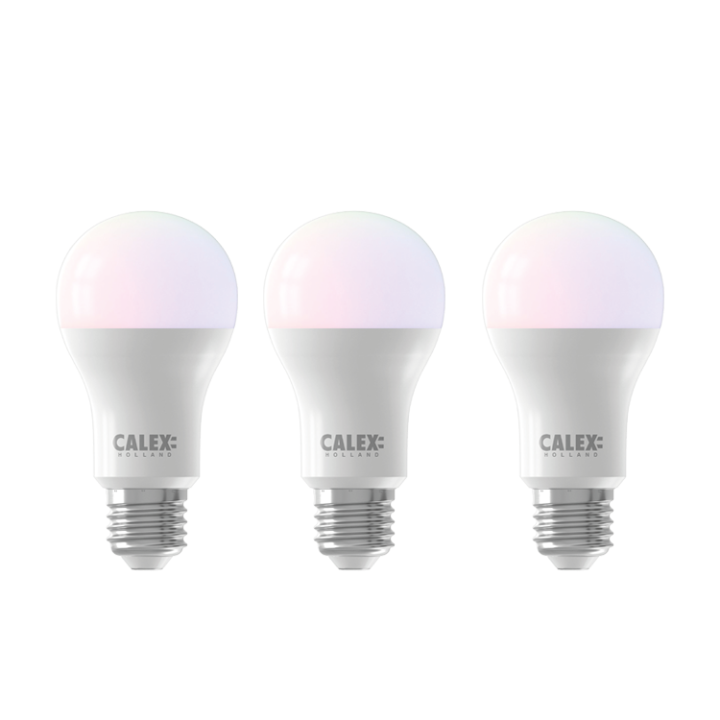 Calex Smart RGB Standaard led lamp E27 | set van 3