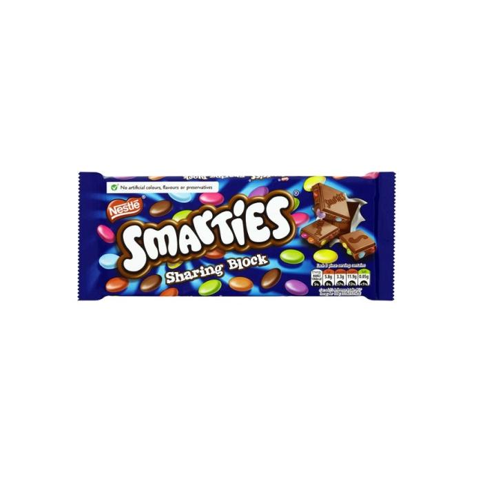 Smarties Chocolate Bar 90g
