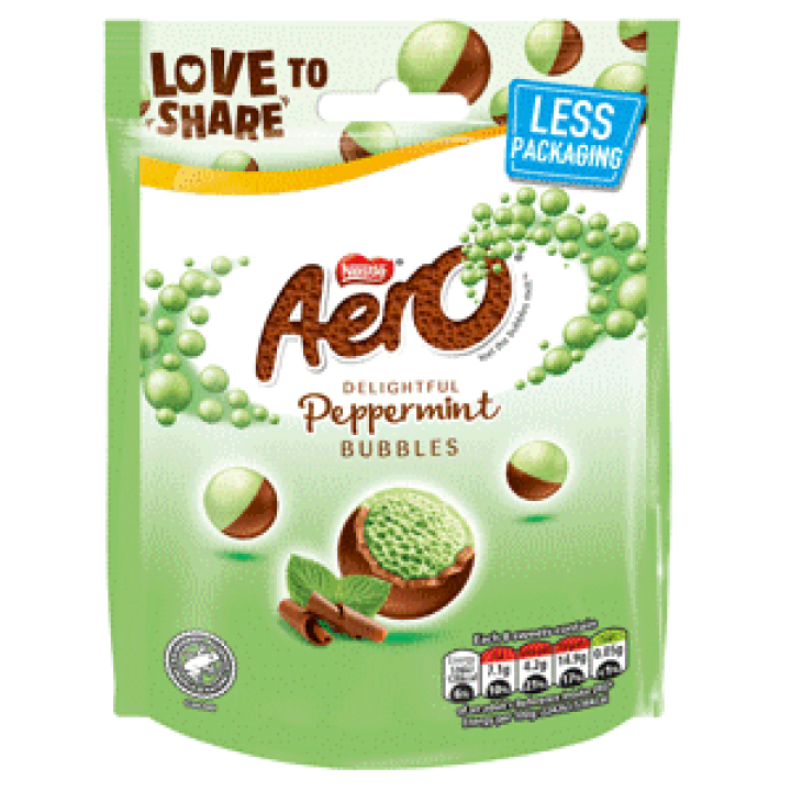 Nestle Aero Bubbles Mint Pouch, 92g