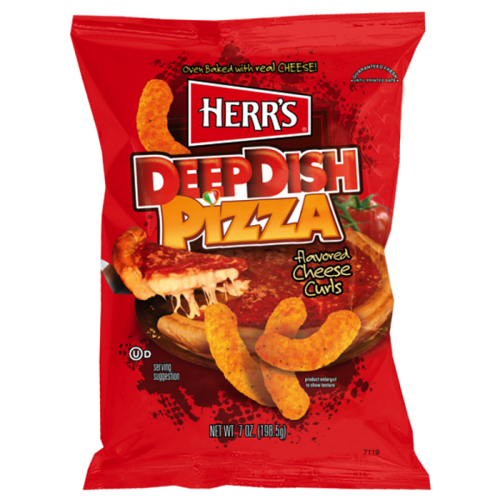 Herr's Deep Dish Pizza Cheese Curls 199g