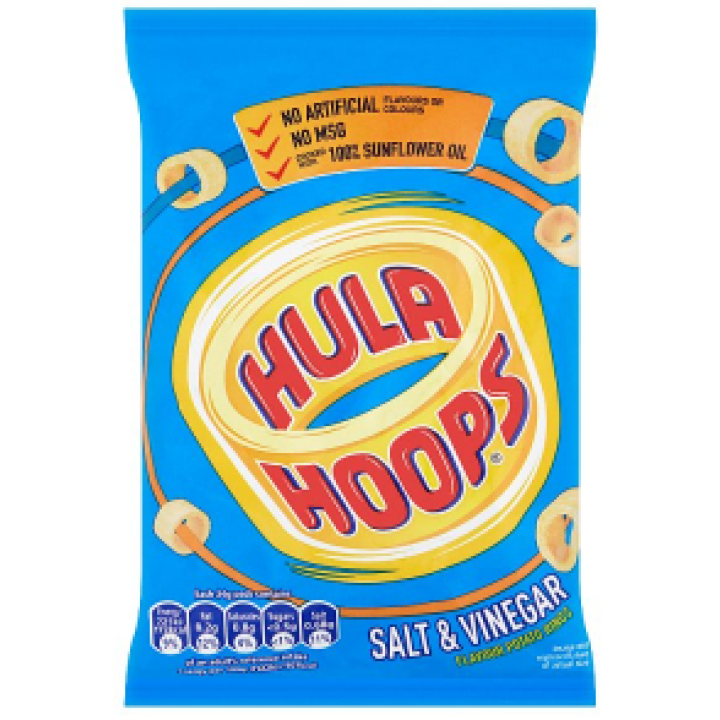 Hula Hoops Salt and Vinegar 34g