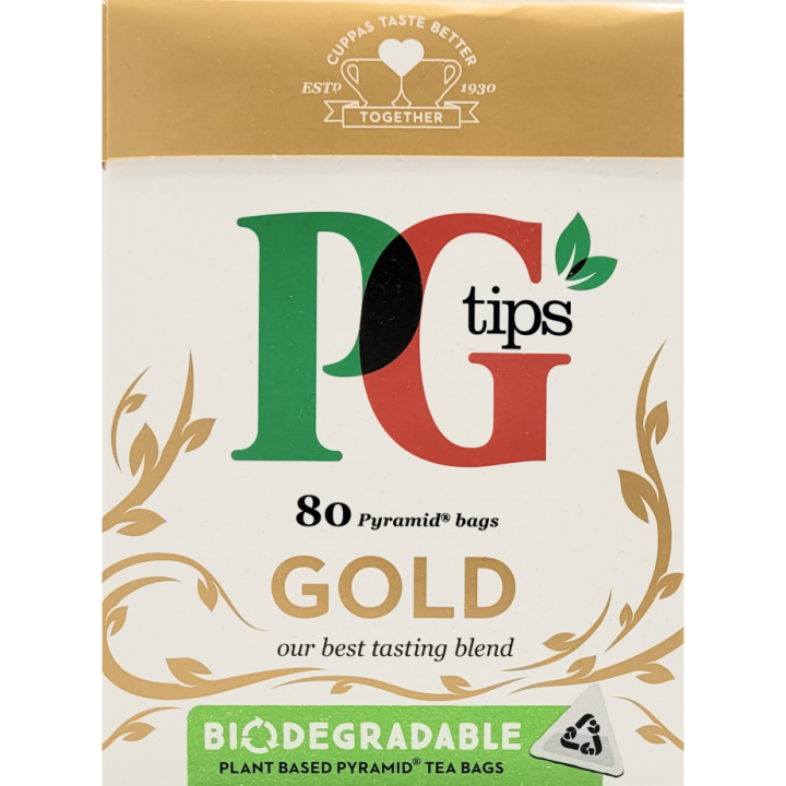 PG Tips Gold 80 tea bags, 232g