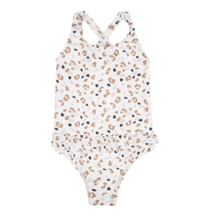 Swim Essentials UV Badpak Meisjes - Kaki Panterprint - Maat 74/80