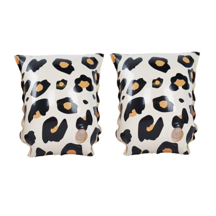 Swim Essentials Zwembandjes Beige Panterprint - Zwemvleugels - 2-6 jaar - 15-30 kg