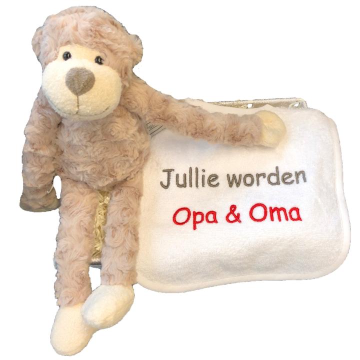 Cadeaumandje 'Jullie worden opa en oma'