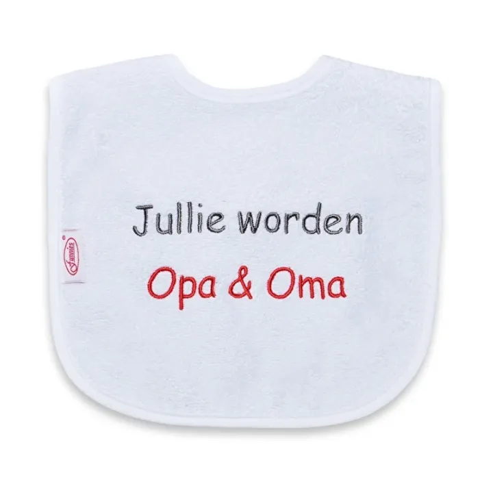 Slab 'Jullie worden opa en oma'