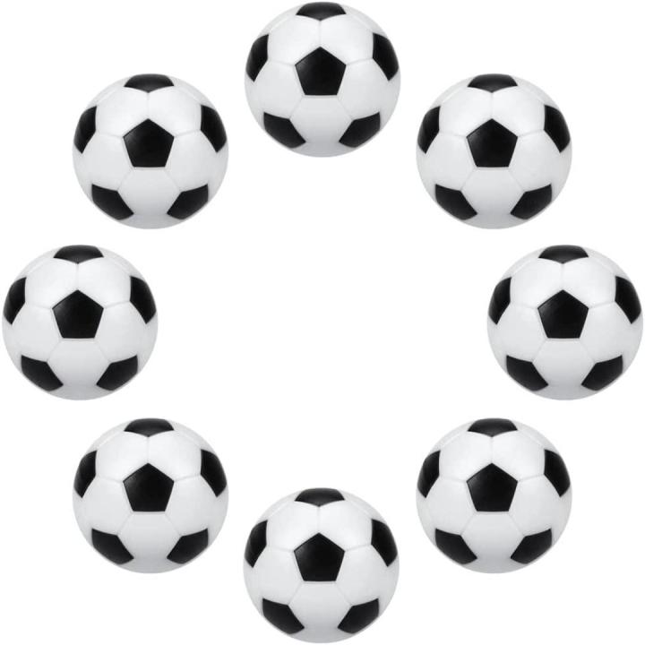 Nooit meer zonder reserve ballen tijdens een tafelvoetbalwedstrijd met onze hoogwaardige mini-tafelvoetbal ballen! - 8 Pieces - Zwart-wit