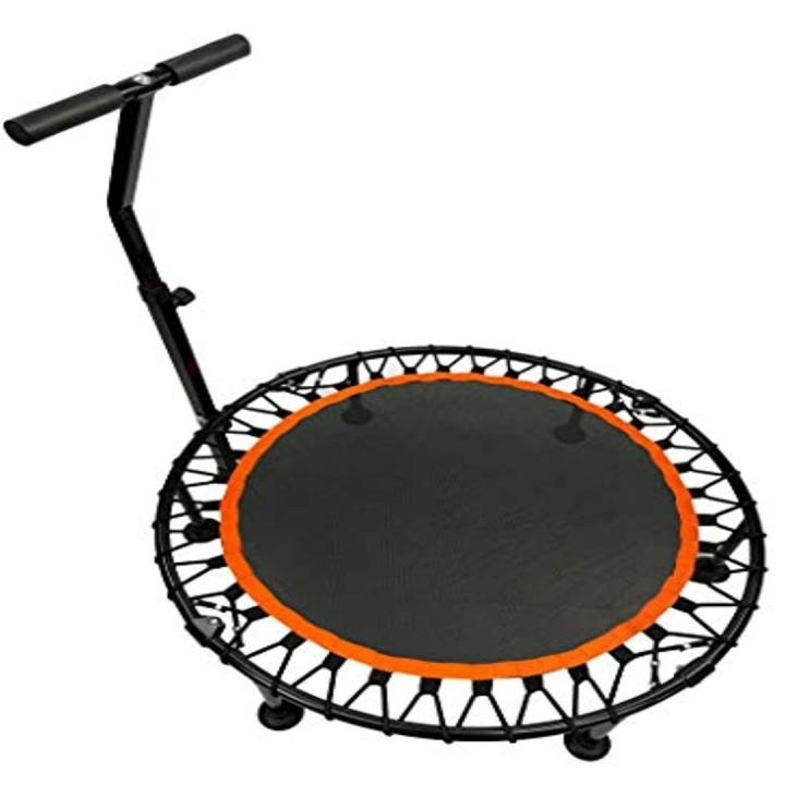 Mini Fitness Trampoline met Handgreep, 100cm, Maximaal Gewicht 130KG