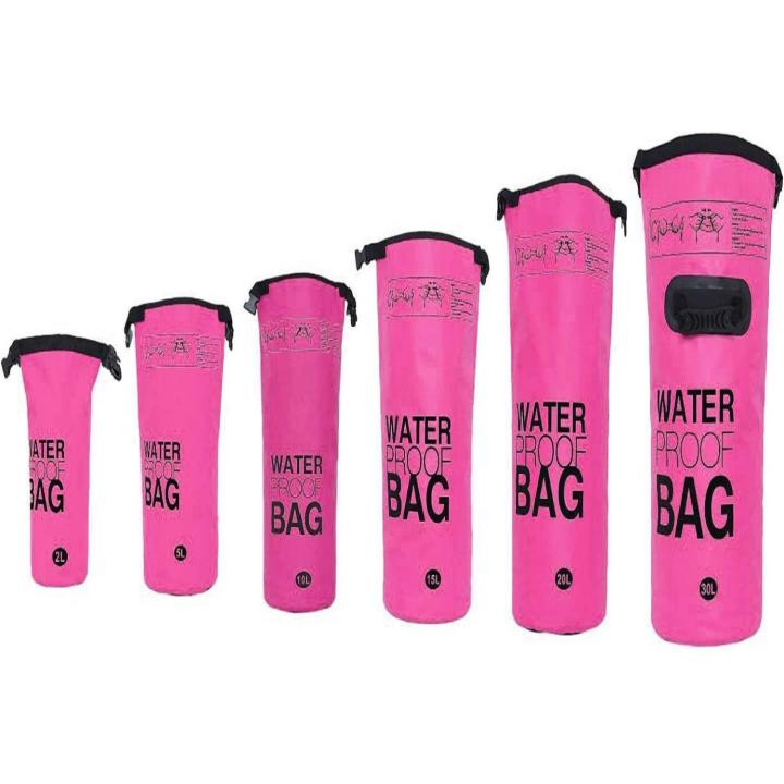 Houd je waardevolle spullen veilig en droog met onze waterdichte droge zak - De ultieme metgezel voor buitenactiviteiten! - 20 Liter - Roze