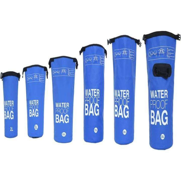 Houd je waardevolle spullen veilig en droog met onze waterdichte droge zak - De ultieme metgezel voor buitenactiviteiten! - 30 Liter - Blauw