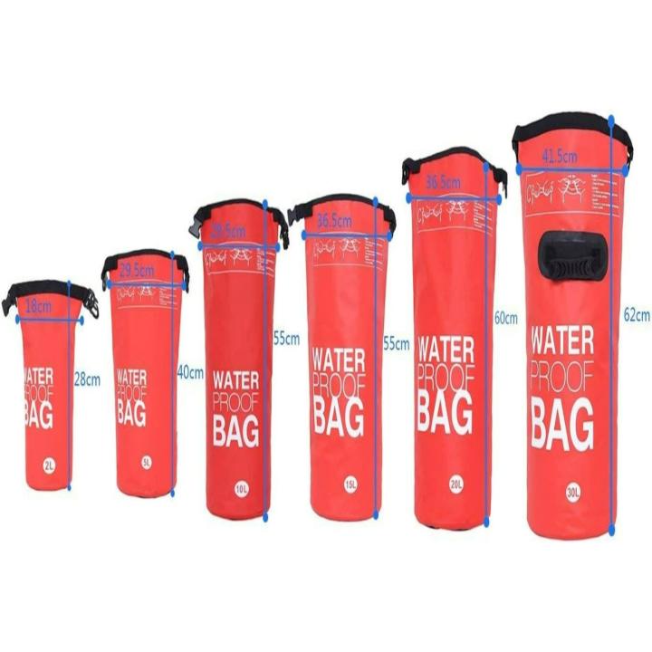 Houd je waardevolle spullen veilig en droog met onze waterdichte droge zak - De ultieme metgezel voor buitenactiviteiten! - 10 Liter - Rood