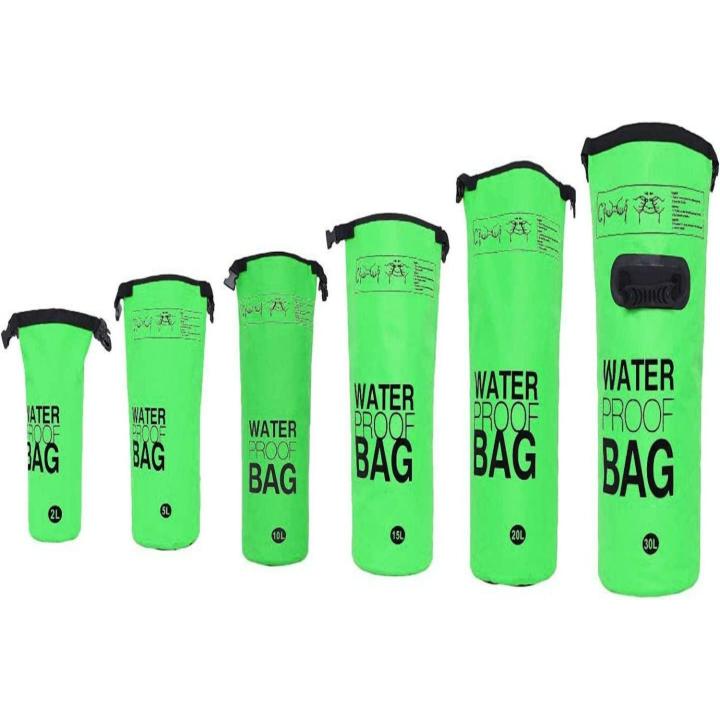 Houd je waardevolle spullen veilig en droog met onze waterdichte droge zak - De ultieme metgezel voor buitenactiviteiten! - 2 Liter - Groen