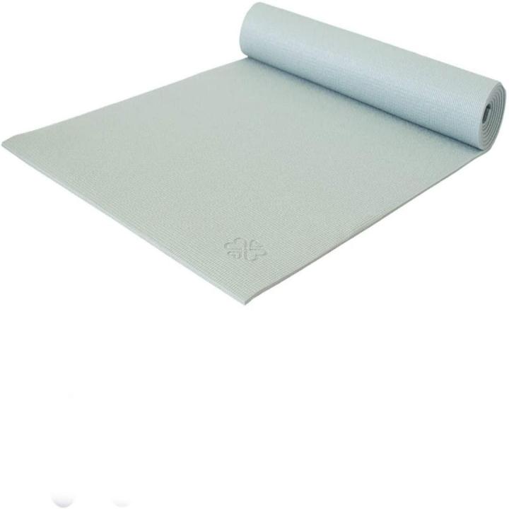 Lichtgewicht yogamat -183 x 61 cm - 4 mm dik - Grijs