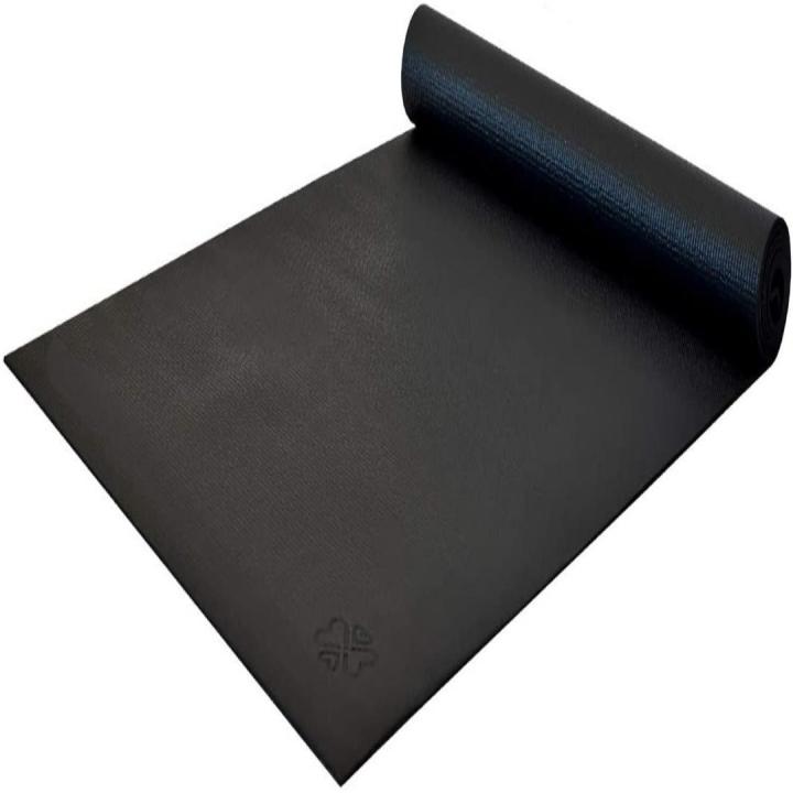 Lichtgewicht yogamat -183 x 61 cm - 4 mm dik - Zwart