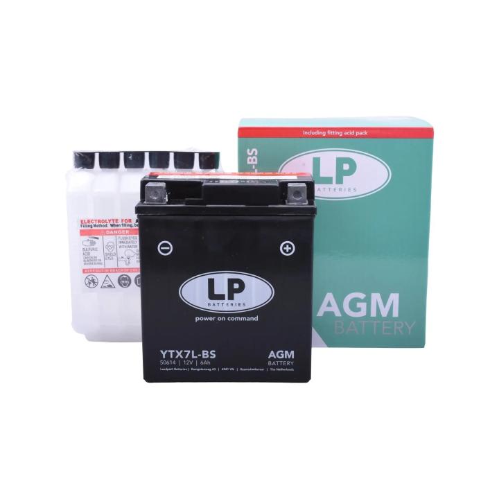 Accu Landport YTX7L-BS AGM (12V/6A)