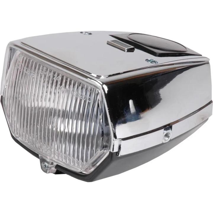KOPLAMP MAXI VIERKANT CHROOM
