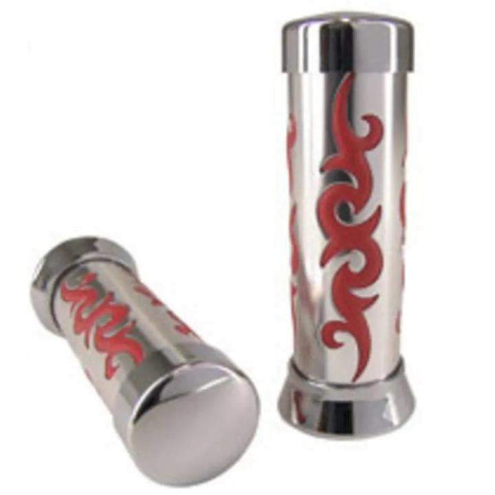HANDVATEN IMI TRIBAL CHROOM - ROOD