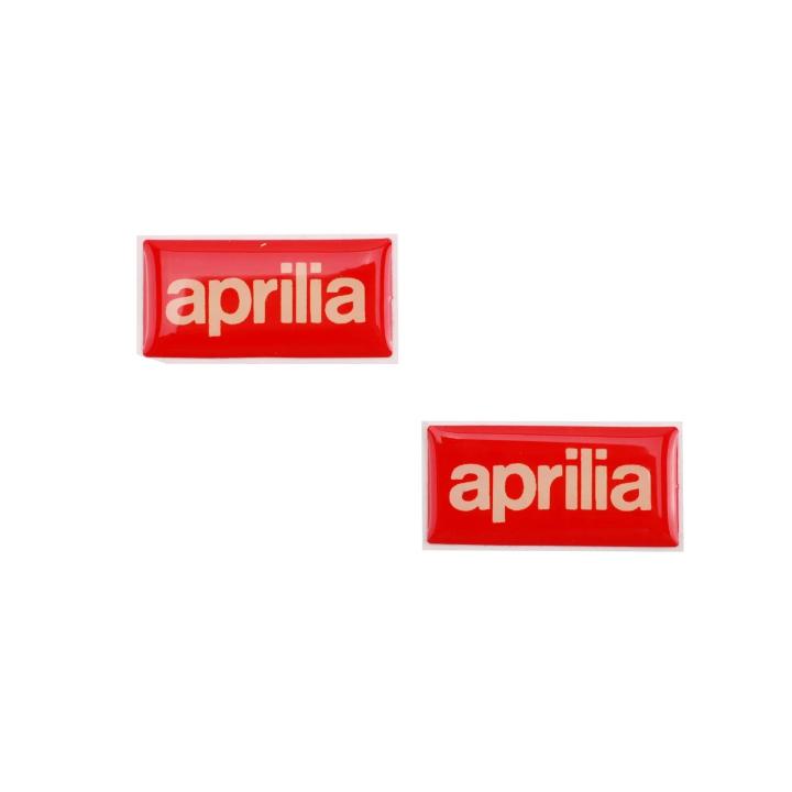 Embleemset Aprilia Klein 3D 35x17mm (2 stuks)