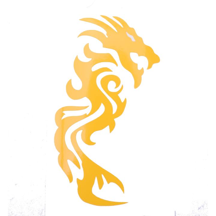 98.086011 STICKER DRAGON PLOTTER GEEL