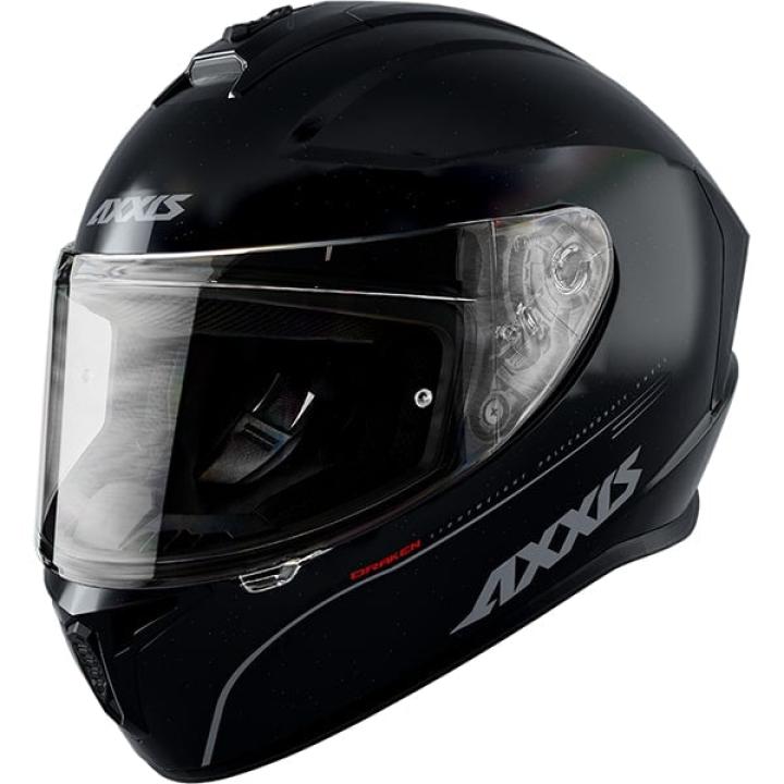 Helm Axxis Draken Solid Mat Zwart M