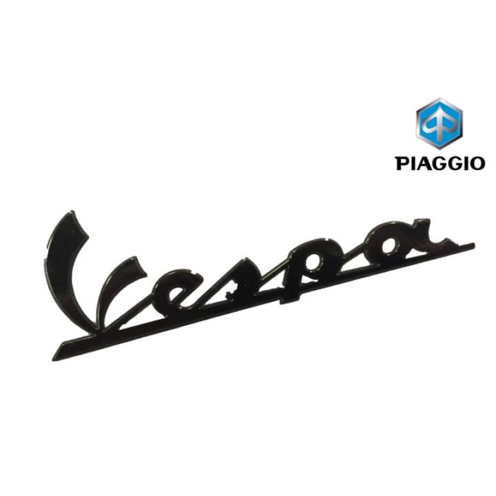 Embleem OEM “Vespa” Groot 150mm Zwart | Vespa Primavera / Sprint