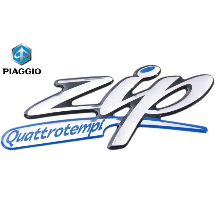 Embleem OEM "Zip Quattrotempi" Blauw | Piaggio Zip 4T