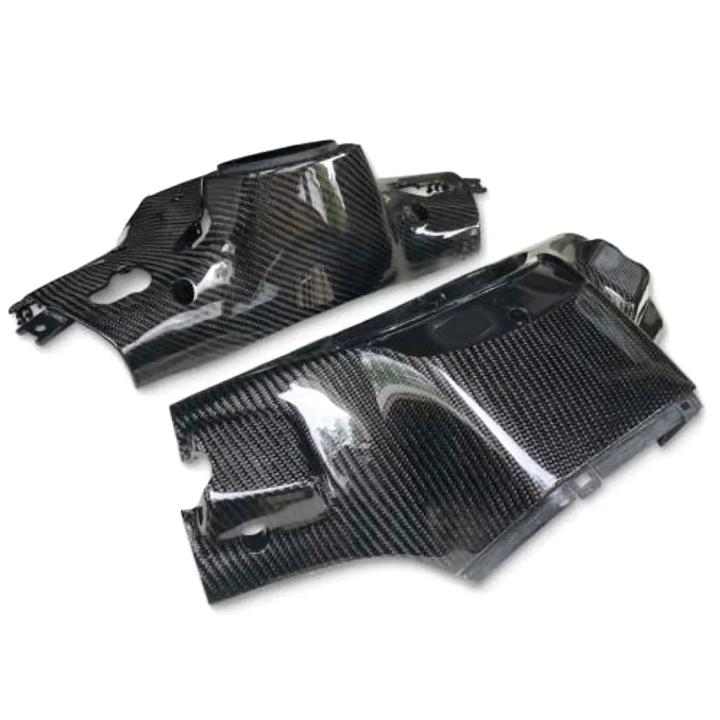 Carbon Fiber stuurkappen boven + onder Vespa Sprint