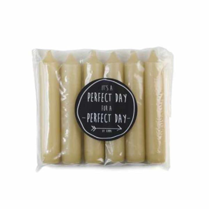 Rustik Lys Dinerkaars zand 6-pack